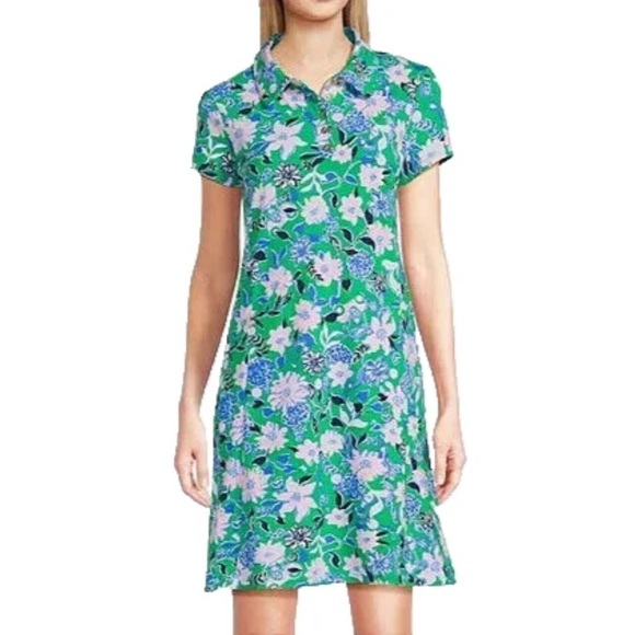 Lilly Pulitzer XS Frida Scallop Polo Dress UPF 50 Spearmint Golf Till You Drop - Picture 2 of 16